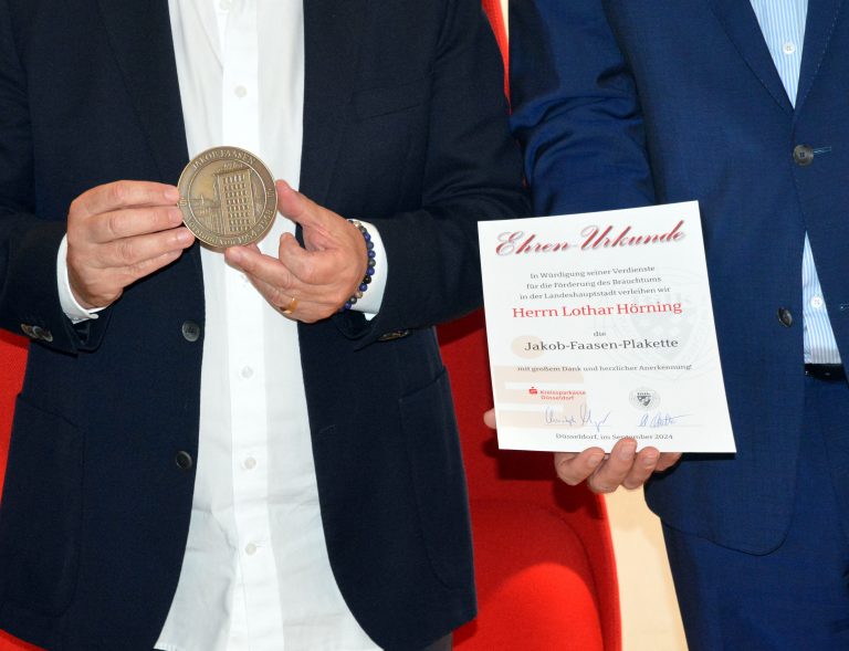 Lothar Hörning erhält Jakob-Faasen-Plakette 2024